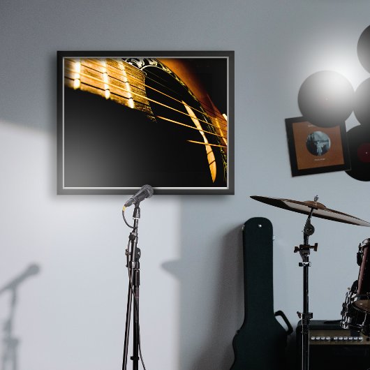 Poster Cordes de guitare acoustique