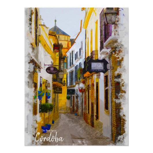 Poster Cordoba Street - Espagne Carte postale (Devant)