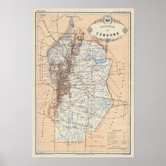 Poster Cordoue, Argentine (Devant)