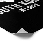 Poster Corée du Sud #libre Corée du Sud Fierté Patriotiqu (Coin)