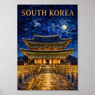 Poster Corée du Sud : Nuit Mystique Souvenir d'Art de Séo
