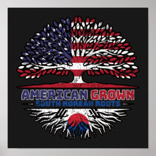 Poster Corée du Sud Sud États-Unis Amérique États-Unis