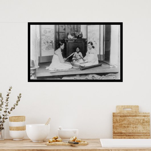 Poster Coréennes Baguette de repassage 1910 (Cuisine)