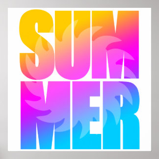 Poster Corey Tiger 80s Été Soleil