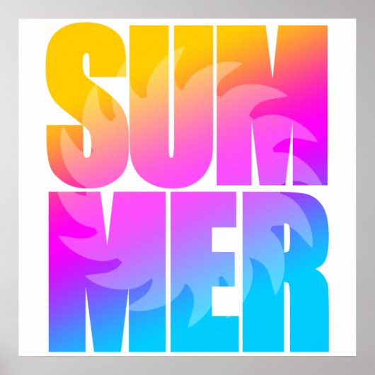 Poster Corey Tiger 80s Été Soleil (Devant)