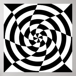 Poster Corey Tiger 80s Op Art Vintage