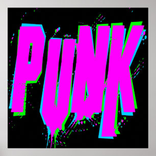 Poster Corey Tiger 80s PUNK Vintage