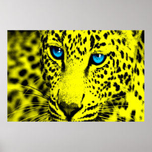 Poster Corey Tiger 80s Retro Leopard
