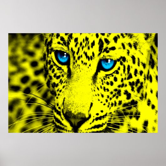 Poster Corey Tiger 80s Retro Leopard (Devant)