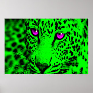 Poster Corey Tiger 80s Retro Leopard