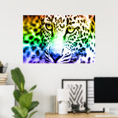Poster Corey Tiger 80s Rétro Léopard (Bureau à domicile)