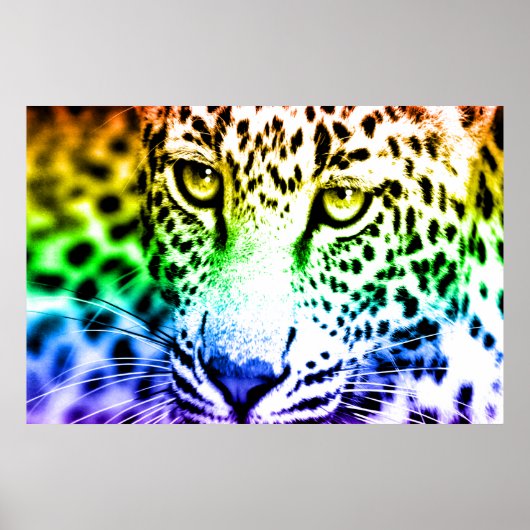 Poster Corey Tiger 80s Rétro Léopard (Devant)