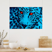 Poster Corey Tiger 80s Rétro Léopard (Cuisine)