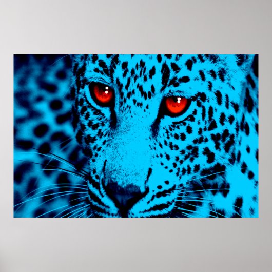 Poster Corey Tiger 80s Rétro Léopard (Devant)