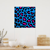 Poster Corey Tiger 80s Retro Leopard Motif (Cuisine)