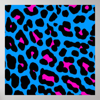 Poster Corey Tiger 80s Retro Leopard Motif