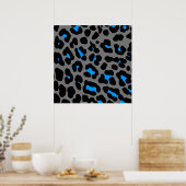 Poster Corey Tiger 80s Retro Leopard Motif (Cuisine)