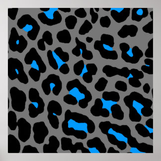 Poster Corey Tiger 80s Retro Leopard Motif