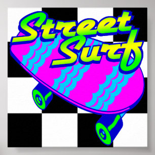 Poster Corey Tiger 80s Retro Street Surf Skateboard