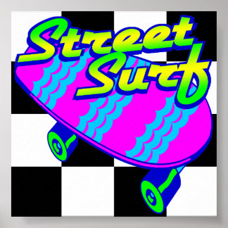 Poster Corey Tiger 80s Retro Street Surf Skateboard
