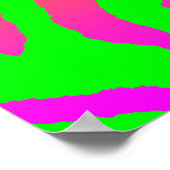 Poster Corey Tiger 80s Retro Tiger Motif (Coin)