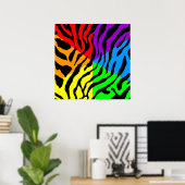 Poster Corey Tiger 80s Retro Tiger Motif (Bureau à domicile)