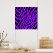 Poster Corey Tiger 80s Retro Tiger Motif (Cuisine)