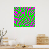 Poster Corey Tiger 80s Retro Tiger Motif (Cuisine)