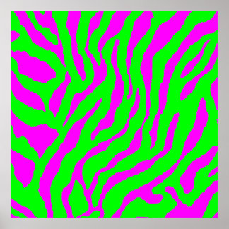Poster Corey Tiger 80s Retro Tiger Motif