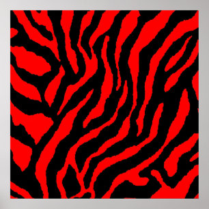 Poster Corey Tiger 80s Retro Tiger Motif