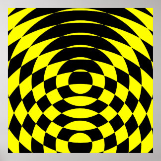 Poster Corey Tiger 80s Vintage Op Art