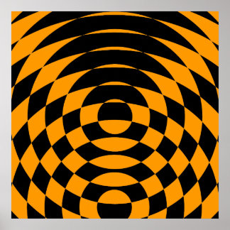 Poster Corey Tiger 80s Vintage Op Art
