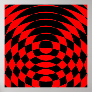 Poster Corey Tiger 80s Vintage Op Art