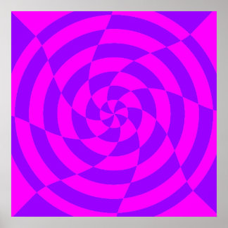 Poster Corey Tiger 80s Vintage Op Art