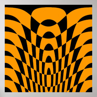 Poster Corey Tiger 80s Vintage Op Art