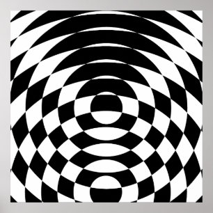 Poster Corey Tiger 80s Vintage Op Art