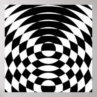 Poster Corey Tiger 80s Vintage Op Art