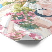 Poster Corfou Grèce Aquarelle Peinture Voyage (Coin)