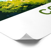 Poster Corfou Grèce Imprimer voyage (Coin)