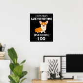 Poster Corgi (Bureau à domicile)