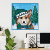 Poster Corgi (Bureau à domicile)