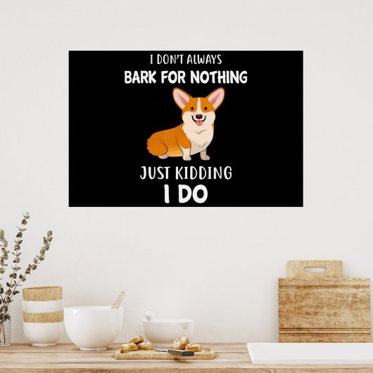 Poster Corgi (Cuisine)