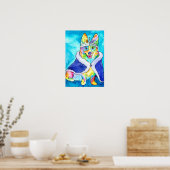 Poster Corgi arc-en-ciel Queen Splooty (Cuisine)