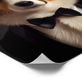 Poster Corgi avec cravate arc (Coin)