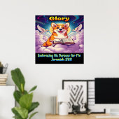 Poster Corgi Chrétien Embrassant Son But Pour Moi (Bureau à domicile)