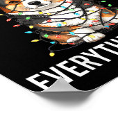 Poster Corgi Christmas I'm Fine Everything Is Fine (Coin)