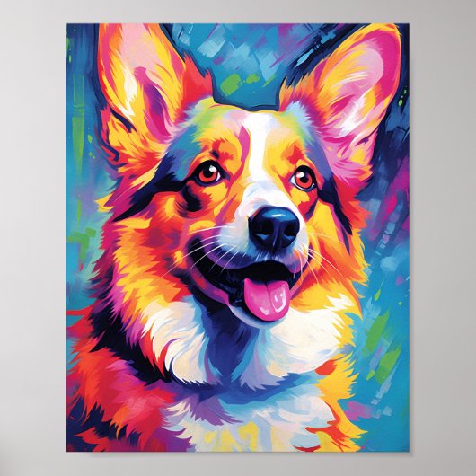 Poster Corgi couleur (Devant)
