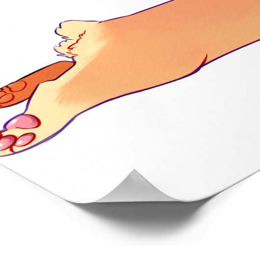 Poster Corgi déposer l'affiche (Coin)