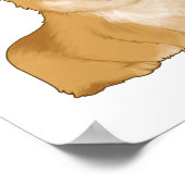 Poster Corgi doux et souriant (Coin)