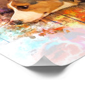 Poster Corgi gallois (Coin)